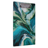 カスタムモノグラムの大理石樹脂 クリップボード (右)