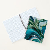 カスタムモノグラムの大理石樹脂 ノートブック (内部)