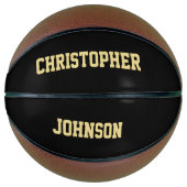 カスタムモノグラムの選手チームクラブスクール名 バスケットボール (正面)