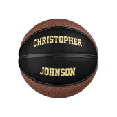 カスタムモノグラムの選手チームクラブスクール名 ミニバスケットボール (正面)