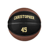 カスタムモノグラムの選手チーム名番号 ミニバスケットボール (正面)