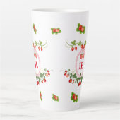 カスタムモノグラムの カフェラテマグ (正面)