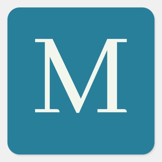 カスタムモノグラムの スクエアシール (正面)