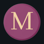 カスタムモノグラムの マグネット<br><div class="desc">色モノグラムの付きマグエレガントン今すぐカスタマイズしクリックてカスタマイズ、イニシャルを追加するボタン</div>