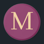 カスタムモノグラムの マグネット<br><div class="desc">色モノグラムの付きマグエレガントン今すぐカスタマイズしクリックてカスタマイズ、イニシャルを追加するボタン</div>