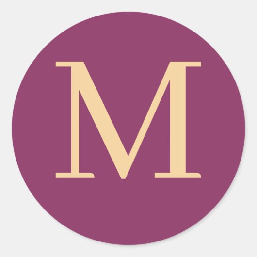 カスタムモノグラムの ラウンドシール (正面)