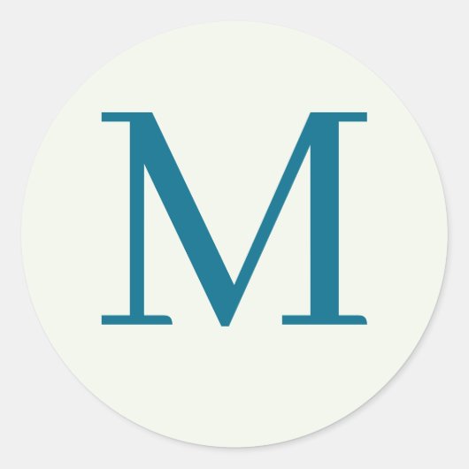 カスタムモノグラムの ラウンドシール (正面)