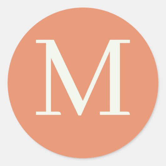 カスタムモノグラムの ラウンドシール (正面)