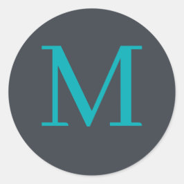 カスタムモノグラムの ラウンドシール