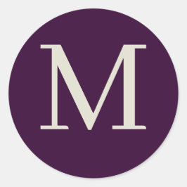 カスタムモノグラムの ラウンドシール