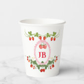 カスタムモノグラムの 紙コップ (裏面)