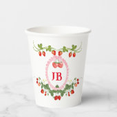 カスタムモノグラムの 紙コップ (正面)