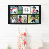 カスタムモノグラムの 5フォトモザイク写真コラージュ 横断幕 (インサイチュ)