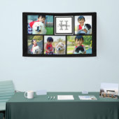 カスタムモノグラムの 5フォトモザイク写真コラージュ 横断幕 (トレードショー)