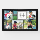 カスタムモノグラムの 5フォトモザイク写真コラージュ 横断幕 (横)