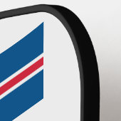 カスタムモノグラムアイスランド ピックルボールラケット (左詳細)