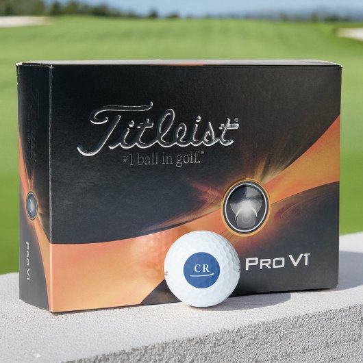 カスタムモノグラムイニシャルシンプルモダンブ王室のル ゴルフボール