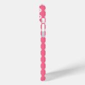 カスタムモノグラムイニシャルピンクハート Case-Mate iPhoneケース (裏面 / 左)