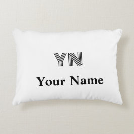 カスタムモノグラムイニシャル名アクセントピロー アクセントクッション