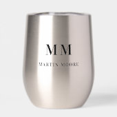 カスタムモノグラムイニシャル名ユニーク (背面)