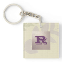 カスタムモノグラムエレガント葉柄