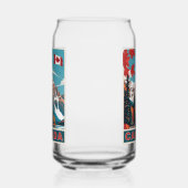 カスタムモノグラムカナダ旅行ポスター ガラス缶 (右)