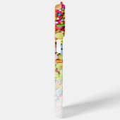 カスタムモノグラムカラフルキャンディグラデーション Case-Mate iPhoneケース (裏面 / 右)