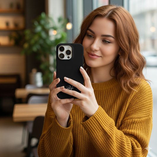 カスタムモノグラムカリグラフィー名入れ iPhoneケース