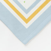 カスタムモノグラムガールフリースブランケット、中 フリースブランケット (角)