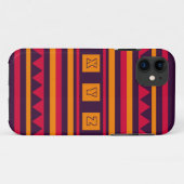 カスタムモノグラムキルトパターンiPhoneケース Case-Mate iPhoneケース (裏面(横))