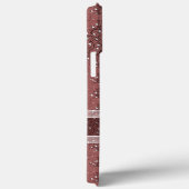 カスタムモノグラムクラシックシックフローラダマスクパターン Case-Mate iPhoneケース (裏面 / 右)