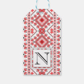 カスタムモノグラムクリスマスギフトラベル ギフトタグ (裏面)