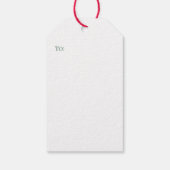 カスタムモノグラムクリスマス馬靴 ギフトタグ (裏面)