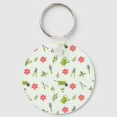 カスタムモノグラムグリーンガーデニング キーホルダー (裏面)