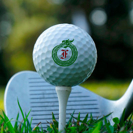 カスタムモノグラムケルトスタイルオロボロス ゴルフボール