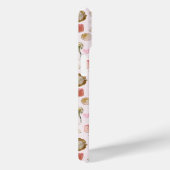 カスタムモノグラムコケガーリーットピンクフェミニン Case-Mate iPhoneケース (裏面 / 右)