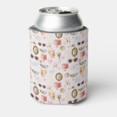 カスタムモノグラムコケット可愛いガーリー装飾用クッション 缶クーラー (缶裏面)