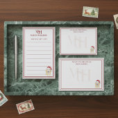 カスタムモノグラムゴールデンレトリバーホリデーギフトリスト ポストイット