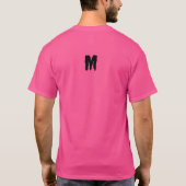 カスタムモノグラムシンボルロゴM文字 Tシャツ (裏面)