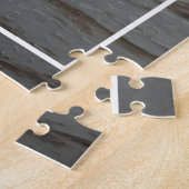 カスタムモノグラムスタイリッシュ愛ハート矢印2024 ジグソーパズル (側面)