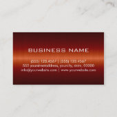 カスタムモノグラムステンレス鋼金属 名刺 (裏面)