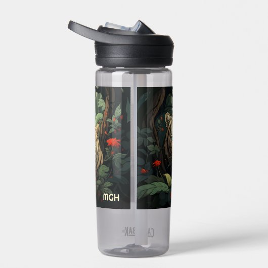 カスタムモノグラムタイガースイラストレーション ウォーターボトル (右面)