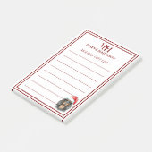 カスタムモノグラムダックスシャンドホリデーギフトリスト ポストイット (アングル)