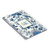 カスタムモノグラムチノワセリーシック、アジサイ ノートブック (右側)