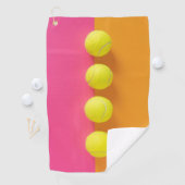 カスタムモノグラムテニスボール ゴルフタオル (インサイチュ)