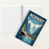 カスタムモノグラムノルウェー ノートブック (内側)