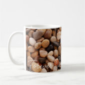 カスタムモノグラムバレンタインデーのプレゼント コーヒーマグカップ (左)