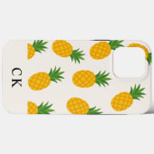 カスタムモノグラムパイナップル Case-Mate iPhoneケース iPhone 13 Pro Maxケース (裏面 (横))