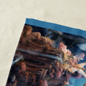 カスタムモノグラムビューティフルユニコーン ビーチタオル (インサイチュ)