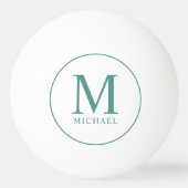 カスタムモノグラムモダンエレガントテンプレートトレンディー 卓球ボール (正面)